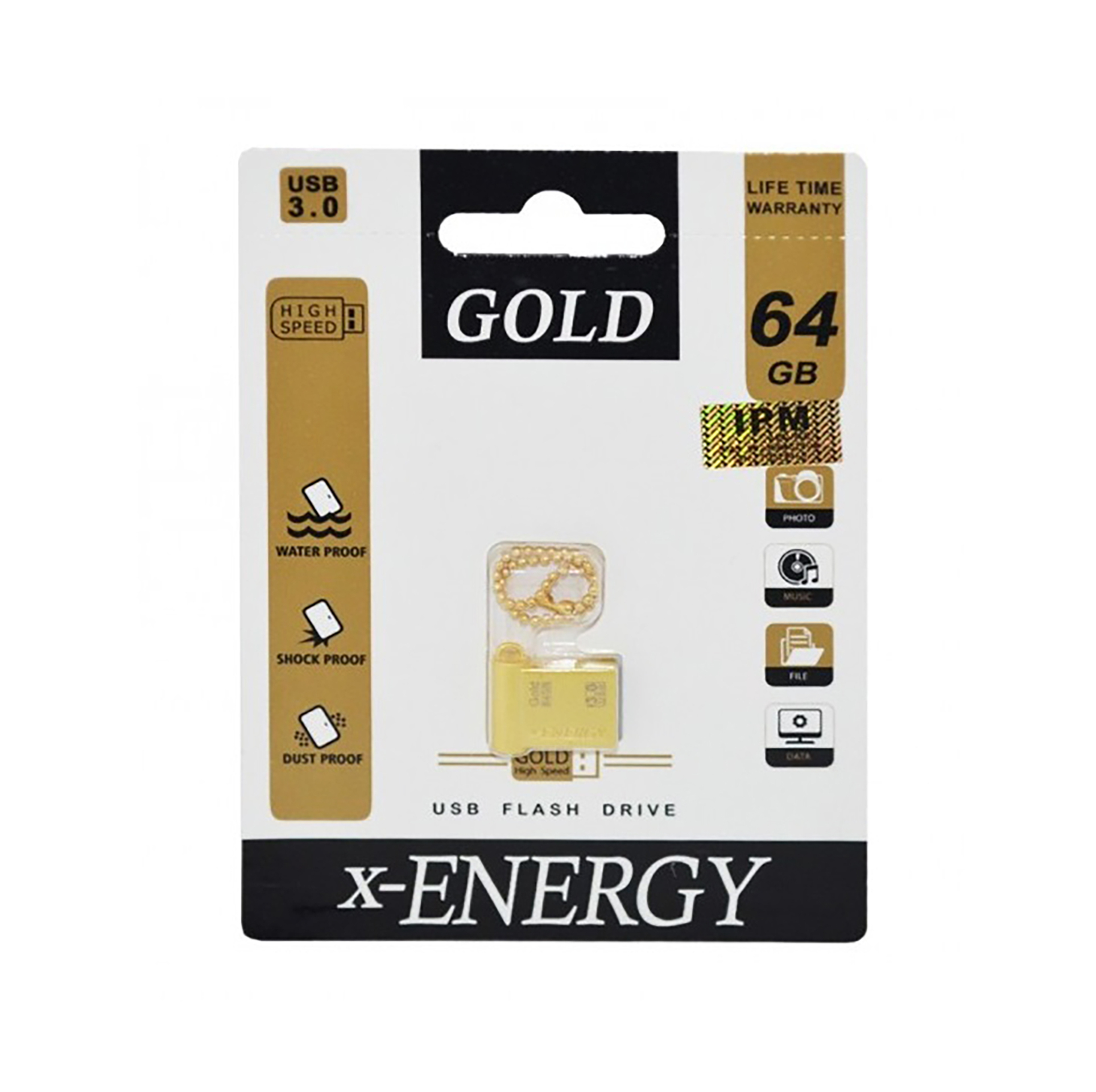  X-Energy-Gold-USB3.0-64G-Flash 