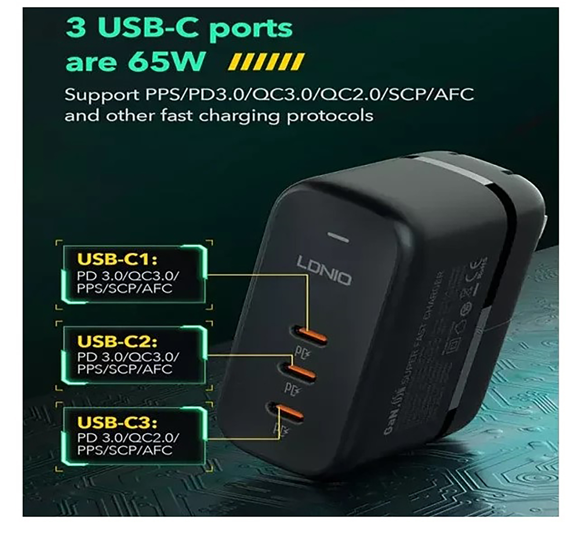  ldnio-car-charger-Q367 