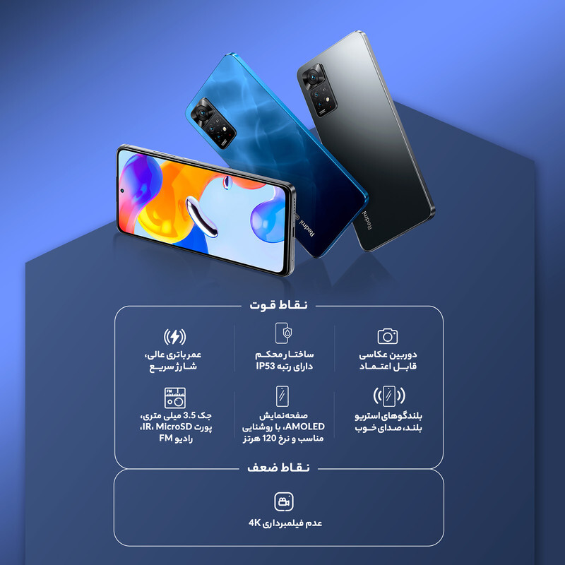  گوشی موبایل شیائومی مدل Redmi Note 11S 